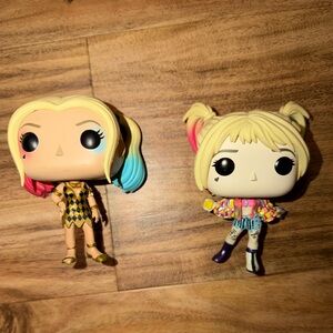 Funko Pop Harley Quinn Birds of Prey 302 Suicide Squad 108 Hot Topic lot x2